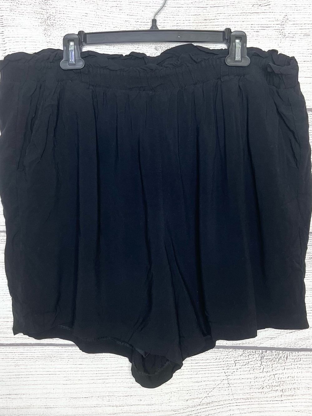 Torrid Black Comfy Elastic Waist Shorts with Pockets Size 2X